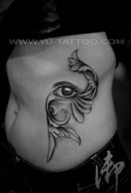 Tattoo show picture recommended one Abdomen eye of God tattoo pattern