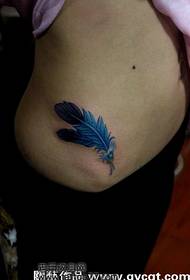 ομορφιά κοιλιά μόνο όμορφο μοτίβο τατουάζ φτερό