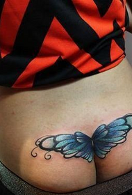 Mädchen Hüften abstrakte Flügel Tattoo Bilder