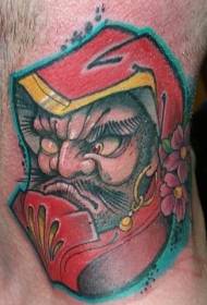 shoulder color angry tumbler tattoo pattern
