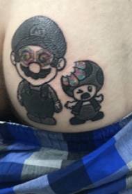 Super Mary tattoo dečki kukovi crni super Mario tattoo slike