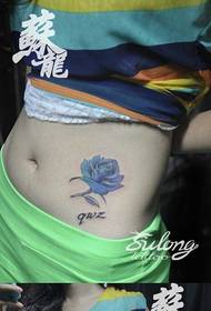 grožis pilvas graži rožių tatuiruotė tatuiruotė