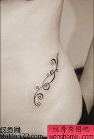 beauty abdomen mooi totem wingerd tattoo tattoo patroon