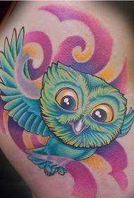 krása hip módní hezká sova tetování postava