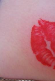 Tattoo pattern: awesome beauty neck lip print tattoo pattern