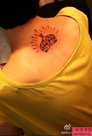 Women's Neck Crown Tattoo Works