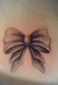 Neck Tattoo Pattern: Neck Bow Tattoo Pattern