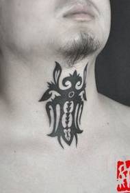 halsen smuk totem tatoveringsmønster