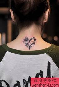 Neck love totem lohikäärme tatuointi malli