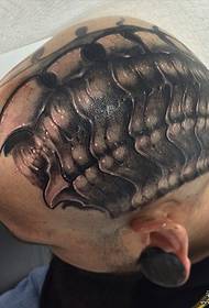 Intloko Yurophu kunye ne-United States emnyama ye-mehendi ye-skull tatellite ye-tattoo