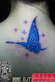 Hals Butterfly Star Tattoo Muster