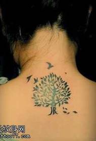 Popularni uzorak za tetoviranje drveta Totem