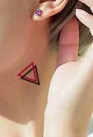 fată Gât simplă și drăguță triunghi triunghi