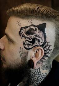 glīts galvas personības stilba kaula tetovējums