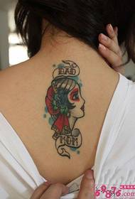 color beauty head neck tattoo picture