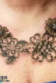 Neck Necklace Tattoo Pattern
