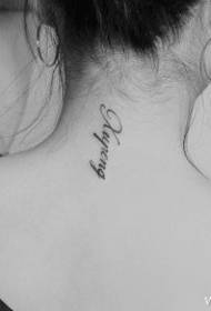 ຮູບແບບ tattoo ອັງກິດຂະ ໜາດ ນ້ອຍສົດໆ
