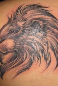 back brown lion head tattoo tattoo