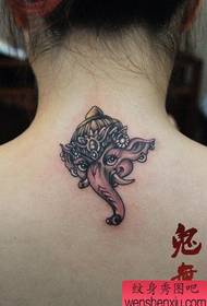 girl's neck is cute and popular like a god tattoo