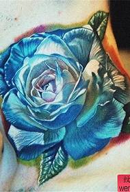 neck color rose tattoo tattoo