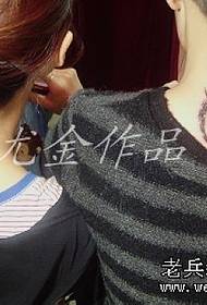 I-Neck Totem Vine Couple tattoo