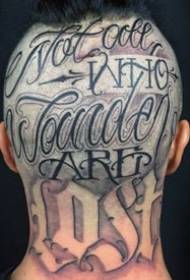 tatuaje de cabeza masculina _11 patrón de tatuaje de personalidad de cabeza dominante masculina funciona