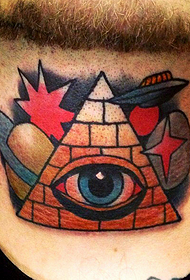 Neck Personality Fashion Eye of the Tattoo
