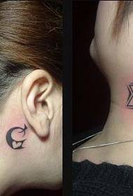 couple neck tattoo