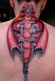neck mechanical tattoo pattern recommended