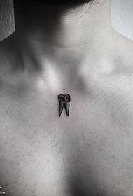 front teeth tattoo pattern