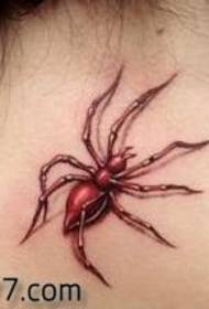 классический рисунок шеи паук тату