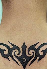 Neck Head Totem Tattoo Pattern