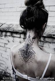 beautiful realistic vanity Flower tattoo pattern