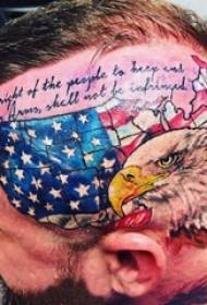 голова татуювання візерунок хлопчики прапор голови прапор та орел татуювання фотографії
