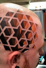 Evropské a americké mužské celoobličejové tetování hlavy