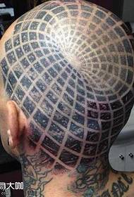 glavu Sci-Fi uzorak tetovaža tetovaža