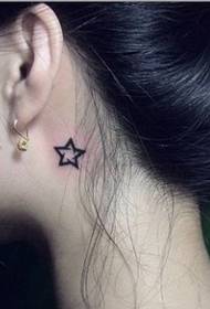 kapo tatuaje ŝablono: kapo totem pentagram tatuaje