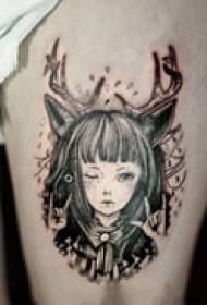 temperament cute Teenage Tattoo