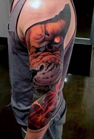 великий рука мультфільм демон Лев голова татуювання візерунок