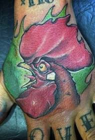 рука леђа цртана боја мали пенис главу тетоважа узорак