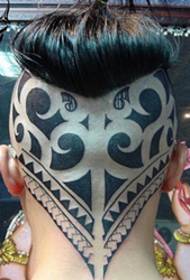 šaunus galvos totemo tatuiruotės paveikslėlis