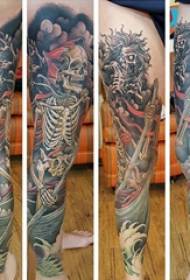 Slika tetovaža nogu muške noge veslanje tetovaža