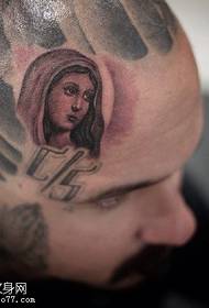 Europski i američki stil ljepote portret tetovaža uzorak