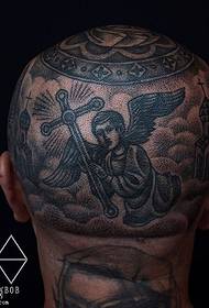 headed savior tattoo pattern