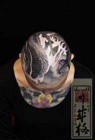 Come to a Crush Head Traditional Dragon Tattoo Pattern