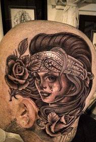 girl rose tattoo picture