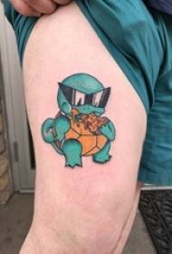 tetovaža boje nogu Jenny kornjača tattoo crtani lik lik tetovaža slika