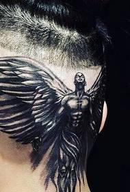 immagine del tatuaggio totem brillante personalità testa maschile