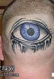 motif de tatouage oeil tête