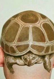 alternativni uzorak tetovaža glave kornjače